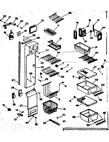 Shelving, Supports And Air Handling Parts parts for Kenmore Refrigerator 253.6680101 (2536680101, 253 6680101) from AppliancePartsPros.com