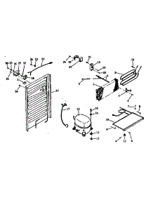 Unit Parts parts for Kenmore Refrigerator 253.6682020 (2536682020, 253 6682020) from AppliancePartsPros.com
