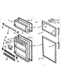 Door Parts parts for Kenmore Refrigerator 253.6682030 (2536682030, 253 6682030) from AppliancePartsPros.com
