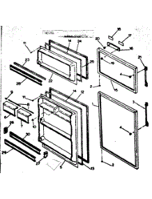 Door Parts parts for Kenmore Refrigerator 253.6688001 (2536688001, 253 6688001) from AppliancePartsPros.com