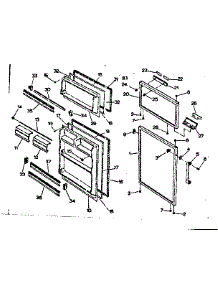 Door Parts parts for Kenmore Refrigerator 253.6688003 (2536688003, 253 6688003) from AppliancePartsPros.com