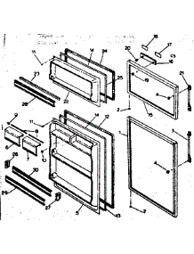 Door Parts parts for Kenmore Refrigerator 253.6688010 (2536688010, 253 6688010) from AppliancePartsPros.com