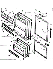 Door Parts parts for Kenmore Refrigerator 253.6689020 (2536689020, 253 6689020) from AppliancePartsPros.com