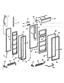 Door Parts parts for Kenmore Refrigerator 253.6690101 (2536690101, 253 6690101) from AppliancePartsPros.com