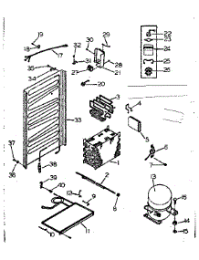 Unit & Automatic Defrost Parts parts for Kenmore Refrigerator 253.6690101 (2536690101, 253 6690101) from AppliancePartsPros.com
