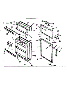 Door Parts parts for Kenmore Refrigerator 253.6698060 (2536698060, 253 6698060) from AppliancePartsPros.com