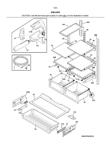 Shelves parts for Kenmore Bottom-Mount Refrigerator 253.7034241J (2537034241J, 253 7034241J) from AppliancePartsPros.com
