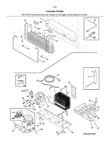 Cooling System parts for Kenmore Bottom-Mount Refrigerator 253.7034241J (2537034241J, 253 7034241J) from AppliancePartsPros.com