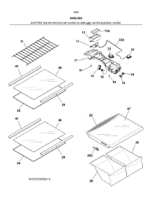 Shelves parts for Kenmore Top-Mount Refrigerator 253.7050561A (2537050561A, 253 7050561A) from AppliancePartsPros.com