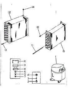Refrigeration System parts for Kenmore Central Air Conditioner 253.71451 (25371451, 253 71451) from AppliancePartsPros.com