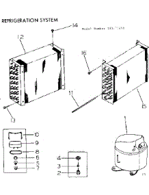 Refrigeration System parts for Kenmore Central Air Conditioner 253.71452 (25371452, 253 71452) from AppliancePartsPros.com