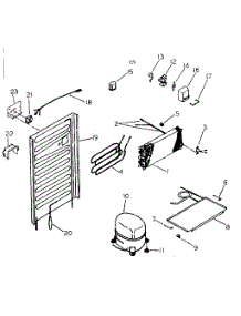 Unit Parts parts for Kenmore Refrigerator 253.7616820 (2537616820, 253 7616820) from AppliancePartsPros.com