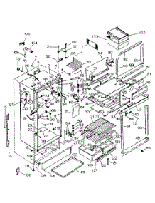Refrigerator Cabinet Parts parts for Kenmore Refrigerator 253.7616920 (2537616920, 253 7616920) from AppliancePartsPros.com