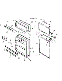 Door Parts parts for Kenmore Refrigerator 253.7618100 (2537618100, 253 7618100) from AppliancePartsPros.com