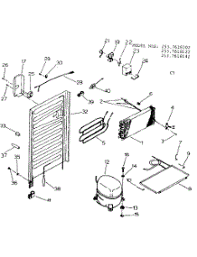 Unit Parts parts for Kenmore Refrigerator 253.7618122 (2537618122, 253 7618122) from AppliancePartsPros.com