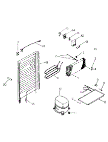 Unit Parts parts for Kenmore Refrigerator 253.7618160 (2537618160, 253 7618160) from AppliancePartsPros.com