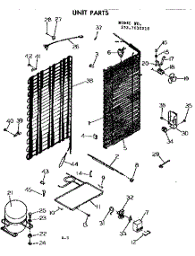 Unit Parts parts for Kenmore Refrigerator 253.7630210 (2537630210, 253 7630210) from AppliancePartsPros.com