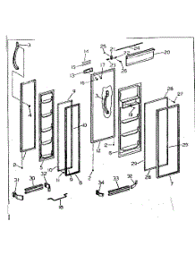 Door Parts parts for Kenmore Refrigerator 253.7630211 (2537630211, 253 7630211) from AppliancePartsPros.com