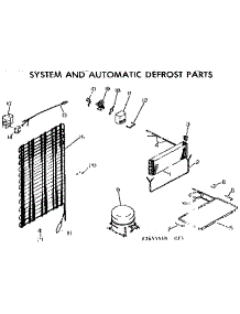 System And Automatic Defrost Parts parts for Kenmore Refrigerator 253.7655520 (2537655520, 253 7655520) from AppliancePartsPros.com