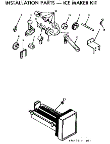 Installation Parts - Ice Maker Kit parts for Kenmore Refrigerator 253.7655560 (2537655560, 253 7655560) from AppliancePartsPros.com