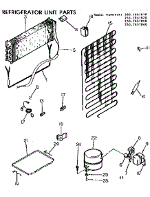 Unit Parts parts for Kenmore Refrigerator 253.7657040 (2537657040, 253 7657040) from AppliancePartsPros.com