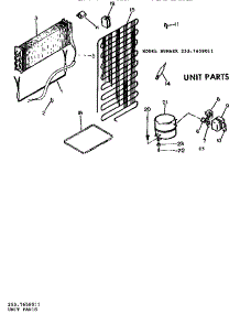 Unit Parts parts for Kenmore Refrigerator 253.7659011 (2537659011, 253 7659011) from AppliancePartsPros.com