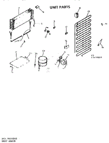 Unit Parts parts for Kenmore Refrigerator 253.7659040 (2537659040, 253 7659040) from AppliancePartsPros.com