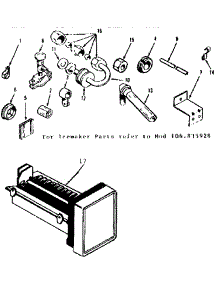 Installation Parts-Ice Maker Kit parts for Kenmore Refrigerator 253.7659040 (2537659040, 253 7659040) from AppliancePartsPros.com