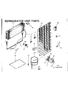 Unit Parts parts for Kenmore Refrigerator 253.7667010 (2537667010, 253 7667010) from AppliancePartsPros.com