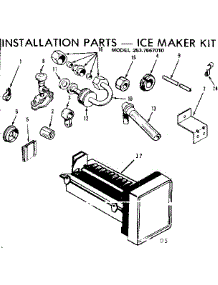 Installation Parts - Ice Maker Kit parts for Kenmore Refrigerator 253.7667010 (2537667010, 253 7667010) from AppliancePartsPros.com