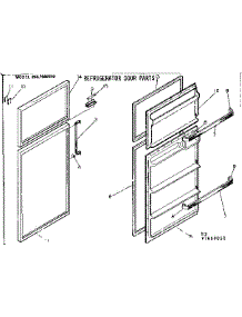 Door Parts parts for Kenmore Refrigerator 253.7669010 (2537669010, 253 7669010) from AppliancePartsPros.com