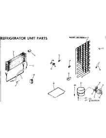 Unit Parts parts for Kenmore Refrigerator 253.7669010 (2537669010, 253 7669010) from AppliancePartsPros.com