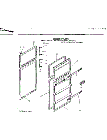 Door Parts parts for Kenmore Refrigerator 253.7674521 (2537674521, 253 7674521) from AppliancePartsPros.com