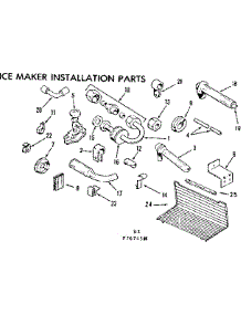 Ice Maker Installation Parts parts for Kenmore Refrigerator 253.7674521 (2537674521, 253 7674521) from AppliancePartsPros.com