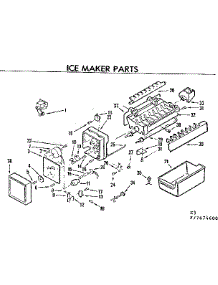 Ice Maker Parts parts for Kenmore Refrigerator 253.7674600 (2537674600, 253 7674600) from AppliancePartsPros.com