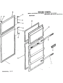 Door Parts parts for Kenmore Refrigerator 253.7674611 (2537674611, 253 7674611) from AppliancePartsPros.com