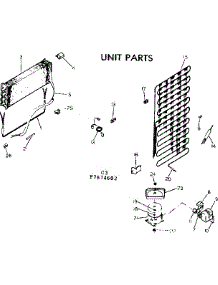 Unit Parts parts for Kenmore Refrigerator 253.7674632 (2537674632, 253 7674632) from AppliancePartsPros.com
