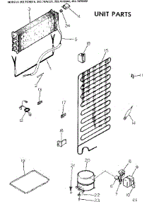 Unit Parts parts for Kenmore Refrigerator 253.7676320 (2537676320, 253 7676320) from AppliancePartsPros.com