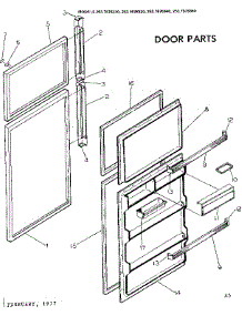 Door Parts parts for Kenmore Refrigerator 253.7676340 (2537676340, 253 7676340) from AppliancePartsPros.com