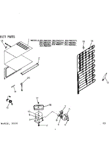 Unit Parts parts for Kenmore Refrigerator 253.7682251 (2537682251, 253 7682251) from AppliancePartsPros.com