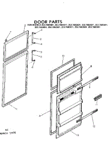 Door Parts parts for Kenmore Refrigerator 253.7682611 (2537682611, 253 7682611) from AppliancePartsPros.com