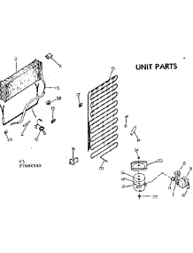 Unit Parts parts for Kenmore Refrigerator 253.7684500 (2537684500, 253 7684500) from AppliancePartsPros.com
