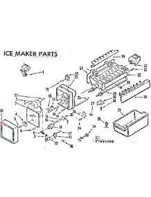 Ice Maker Parts parts for Kenmore Refrigerator 253.7684500 (2537684500, 253 7684500) from AppliancePartsPros.com