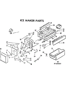 Ice Maker Parts parts for Kenmore Refrigerator 253.7684610 (2537684610, 253 7684610) from AppliancePartsPros.com