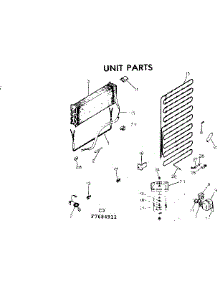 Unit Parts parts for Kenmore Refrigerator 253.7684911 (2537684911, 253 7684911) from AppliancePartsPros.com