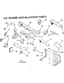 Ice Maker Installation Parts parts for Kenmore Refrigerator 253.7684961 (2537684961, 253 7684961) from AppliancePartsPros.com