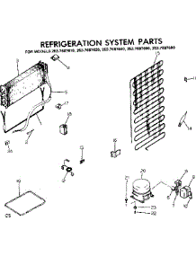 System Parts parts for Kenmore Refrigerator 253.7687620 (2537687620, 253 7687620) from AppliancePartsPros.com