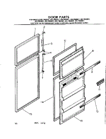 Door Parts parts for Kenmore Refrigerator 253.7692671 (2537692671, 253 7692671) from AppliancePartsPros.com