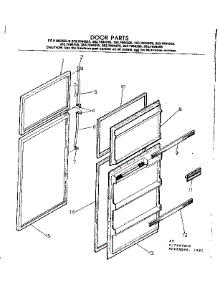 Door Parts parts for Kenmore Refrigerator 253.7694225 (2537694225, 253 7694225) from AppliancePartsPros.com