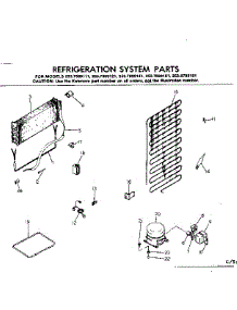 System Parts parts for Kenmore Refrigerator 253.7699181 (2537699181, 253 7699181) from AppliancePartsPros.com